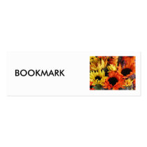 Bookmark, "Sunflowers" Business Cards