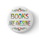 Books are Awesome Pinback Button