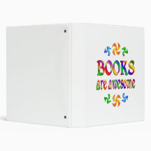 Books are Awesome Vinyl Binder