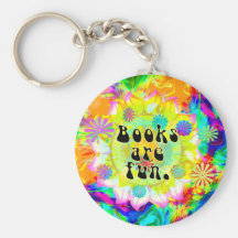 Books Are Fun Keychains