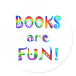 Books are Fun Round Sticker