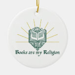 Books are My Religion Ornament