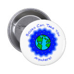Books Can Take You Buttons, 2 shapes, 6 sizes