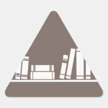Books lovers! triangle stickers