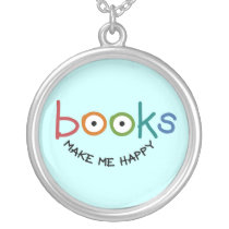Books Make Me Happy Custom Jewelry