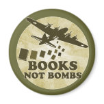 Books not Bombs Fridge Magnets