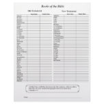 Books of the Bible Page letterhead