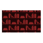 Books on Shelf. Dark Red. Business Cards
