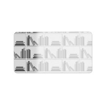 Books on Shelf. Monochrome. Address Label