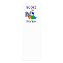 Books Squirrel BOOKMARK Business Card Template
