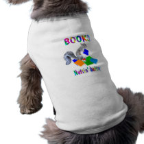 Books Squirrel Dog Tee