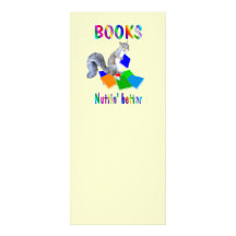 Books Squirrel Rack Card Template
