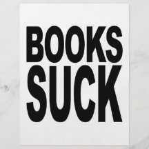 Books Suck Flyer Design