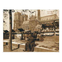 Bookseller, Notre Dame, Paris, France Postcards