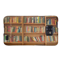 Bookshelf background galaxy s2 covers