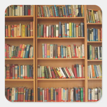 Bookshelf background sticker