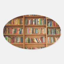 Bookshelf background stickers