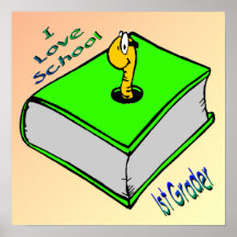 Bookworm 1st Grader Poster