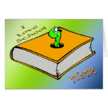 Bookworm 3rd Grader - I love School Greeting Card