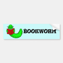Bookworm Bumper Sticker