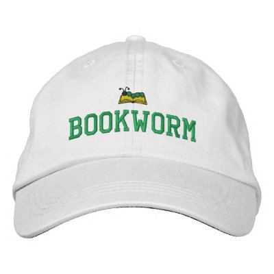 Bookworm Embroidered Hat by embroideryshirts