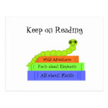 Bookworm - Keep on Reading Post Cards