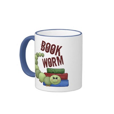 Bookworm Coffee Mugs by CuteArt