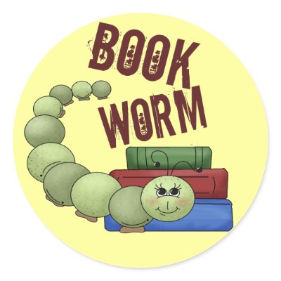 Bookworm Stickers by CuteArt