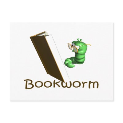 Bookworm T-shirts and Gifts. Post Card by leigh10970