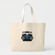 Boom Box by Chillee Wilson Canvas Bags