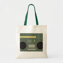 Boom Box Canvas Bags