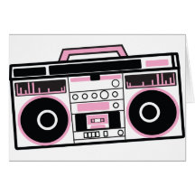 boom box greeting cards
