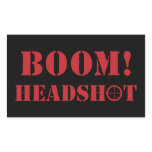 Boom! Headshot Stickers
