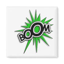 Boom Refrigerator Magnet
