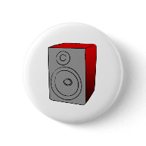 BOOMBOX PINBACK BUTTON