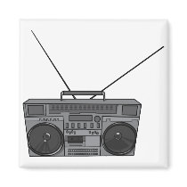 Boombox Ghetto Blaster Jambox Radio Cassette Refrigerator Magnets