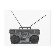 Boombox Ghetto Blaster Jambox Radio Cassette Post Cards