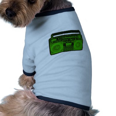 boombox ghetto blaster radio dog clothes by dustyvinyldesign
