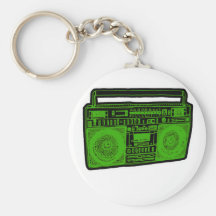 boombox ghetto blaster radio key chain