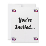 Boombox radio and hand graphic, word Music Invitation