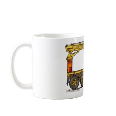 Boomed Flatbed Truck Construction Mugs by art1st