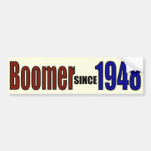 BOOMER 1948 BUMPER STICKERS