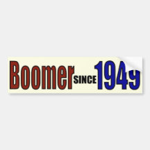 BOOMER 1949 BUMPER STICKER