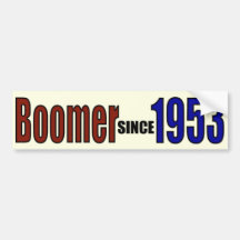 BOOMER 1953 BUMPER STICKERS