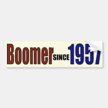 BOOMER 1957 BUMPER STICKERS