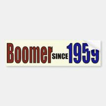 BOOMER 1959 BUMPER STICKER