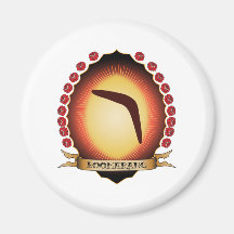 Boomerang Mandorla Refrigerator Magnet