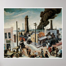 Boomtown, American Western town Print
