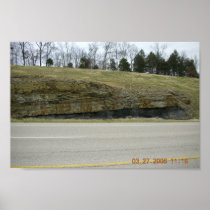Boone Fm. Chattanoga Shale Contact Outcrop, Madiso Poster