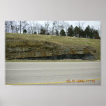 Boone Fm. Chattanoga Shale Contact Outcrop, Madiso Poster